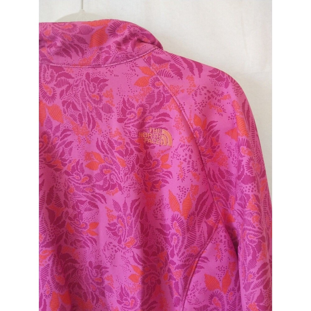 The North Face Womans Apex Bionic Pink Floral Fleece Lined Soft Shell Jacket XXL - Picture 8 of 12